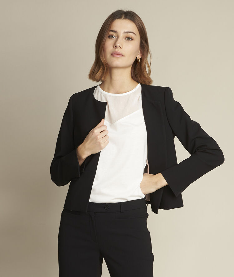 Tee-shirt plumetis romane ecru.