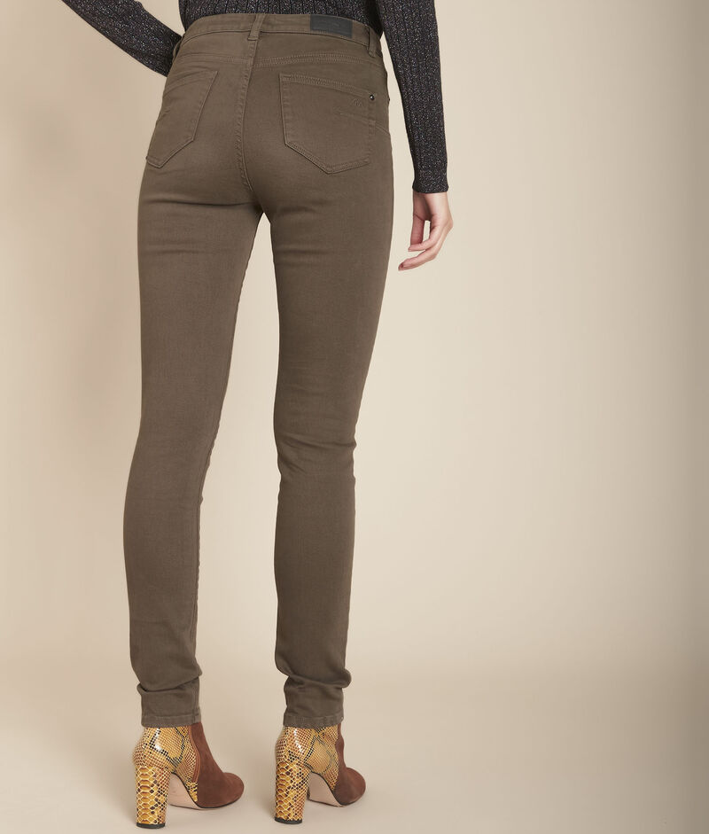 Bottines en cuir nathalie marron fonce.