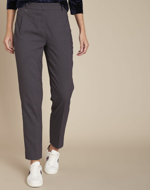 Pantalon cigarette imprimé Emmanuel | 1-2-3 Pantalon cigarette imprimé Emmanuel PhotoZ | 1-2-3