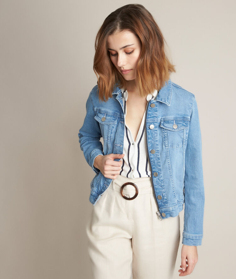 Veste en jean pure bleached clem pure bleached.