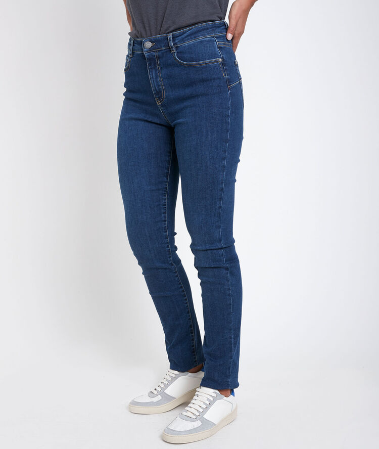 De iconische stone slim-fit jeans met used effect suzy stone used.