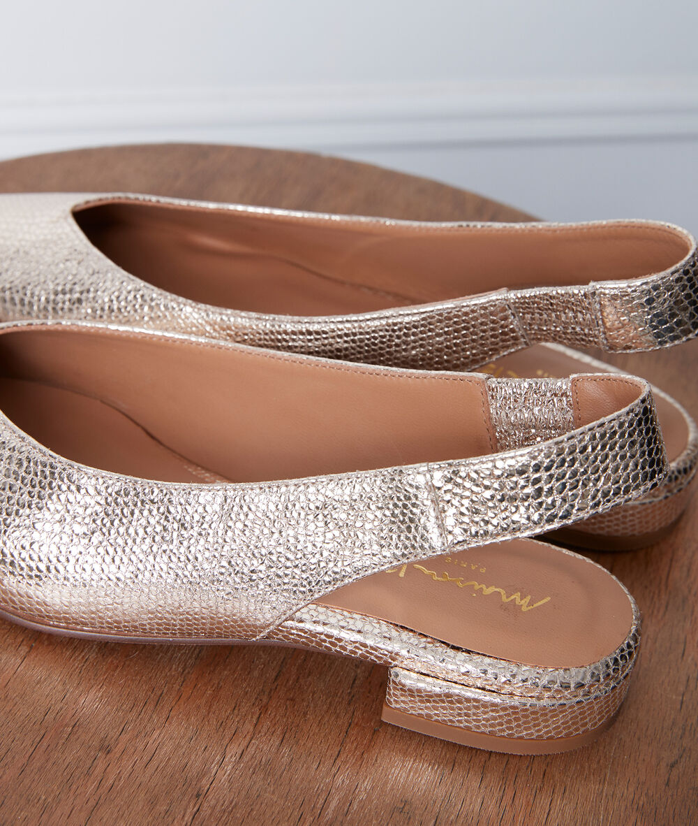 Ballerines dorées gigi or.
