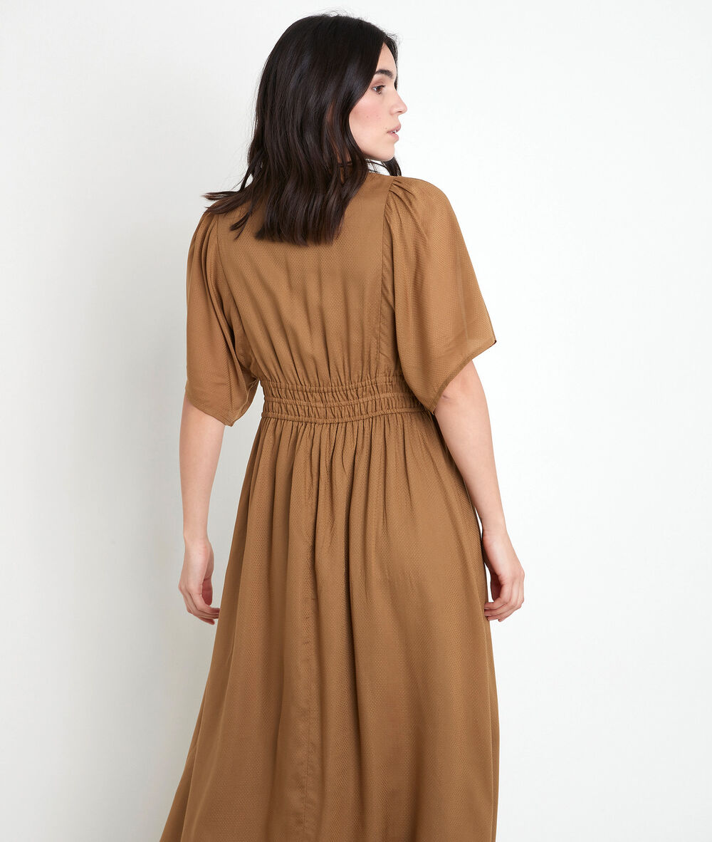 Robe bronze brodée lauretta bronze.