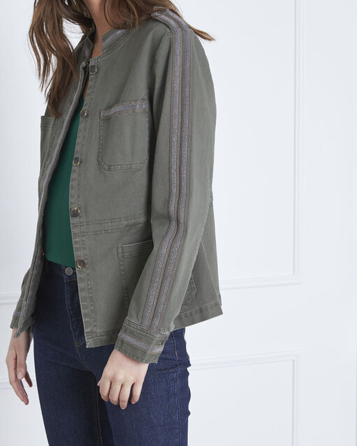 Veste kaki détails lurex fortune kaki.