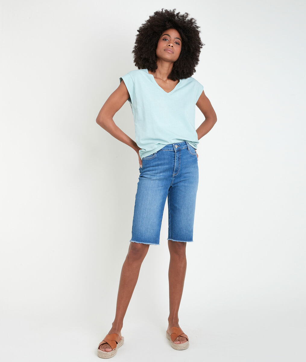 Tee-shirt en coton biologique céladon Ideal | 1-2-3 Tee-shirt en coton biologique céladon Ideal PhotoZ | 1-2-3