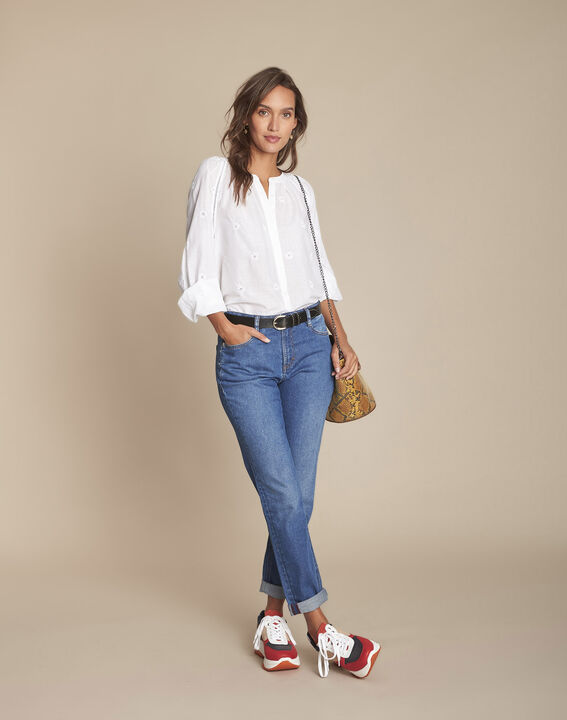blouse blanche en broderie anglaise Maina | 1-2-3 blouse blanche en broderie anglaise Maina PhotoZ | 1-2-3