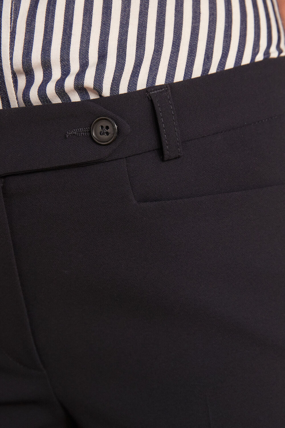 Pantalon cigarette en microfibre valero marine.