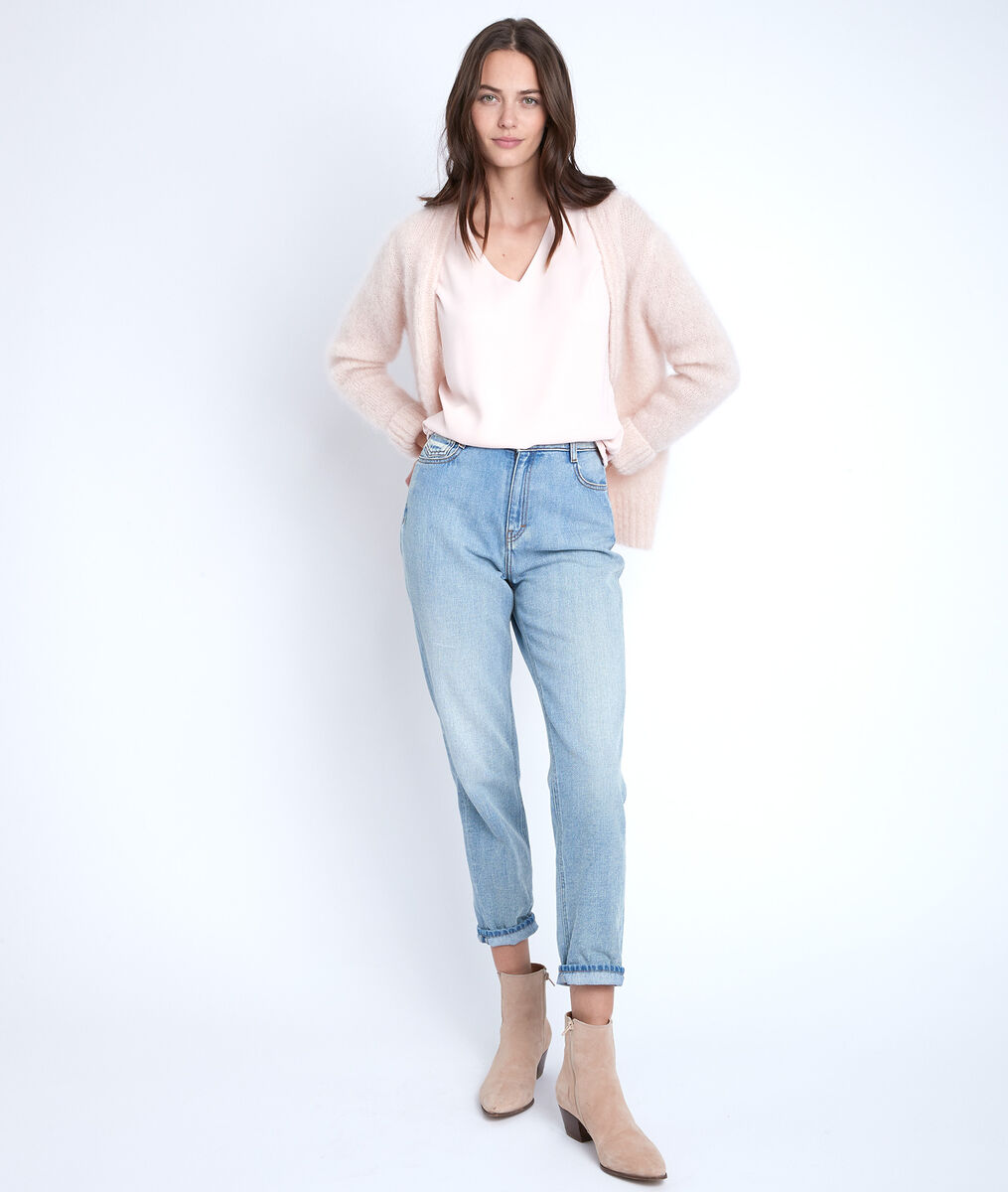 Blouse bimatière poudre Neptune | 1-2-3 Blouse bimatière poudre Neptune PhotoZ | 1-2-3