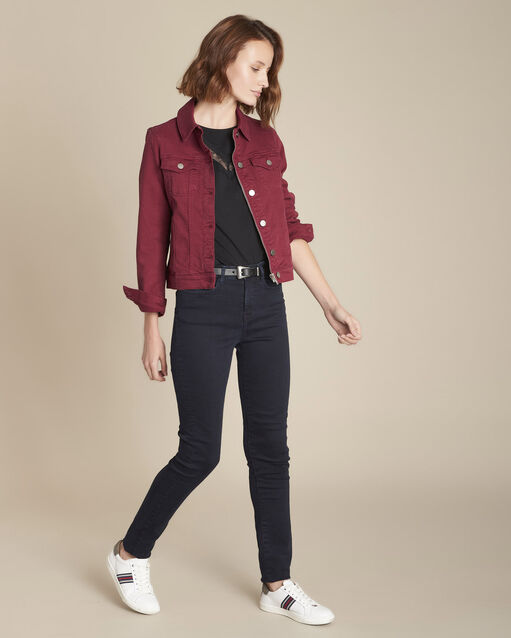 Tee-shirt noir encolure dentelle clelia noir.