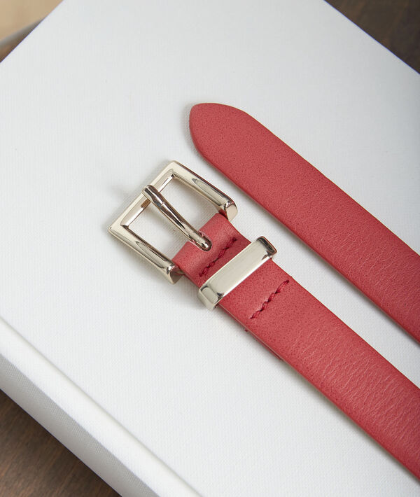 Ceinture en cuir fine rouge Adonia | 1-2-3 Ceinture en cuir fine rouge Adonia PhotoZ | 1-2-3