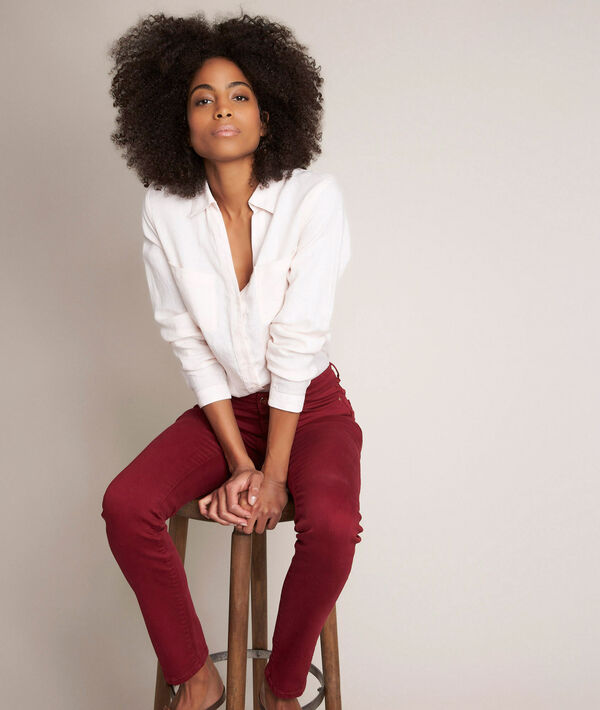Chemise en lin nude Evolie | 1-2-3 Chemise en lin nude Evolie PhotoZ | 1-2-3