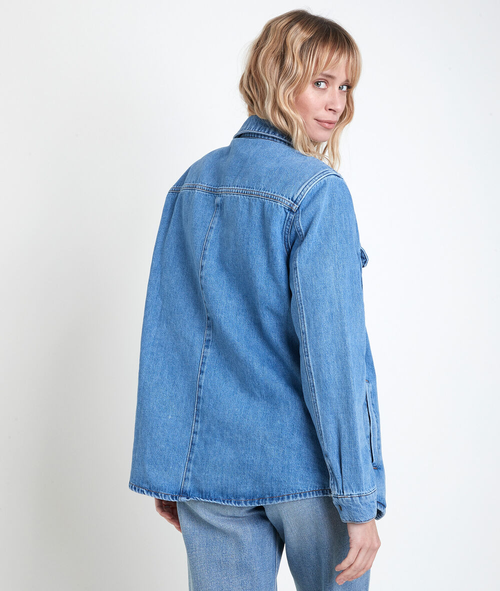Surchemine en denim perle pure bleached.