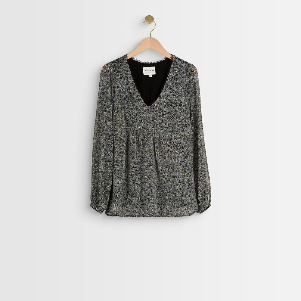Blouse imprimée julia anthracite.