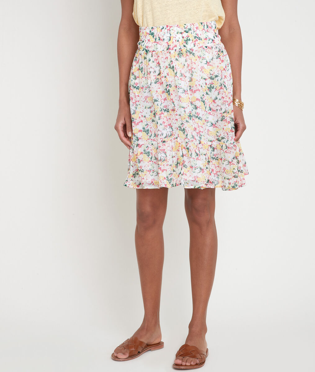 Korte meerkleurige rok met print Gaelle | 1-2-3 Korte meerkleurige rok met print Gaelle PhotoZ | 1-2-3