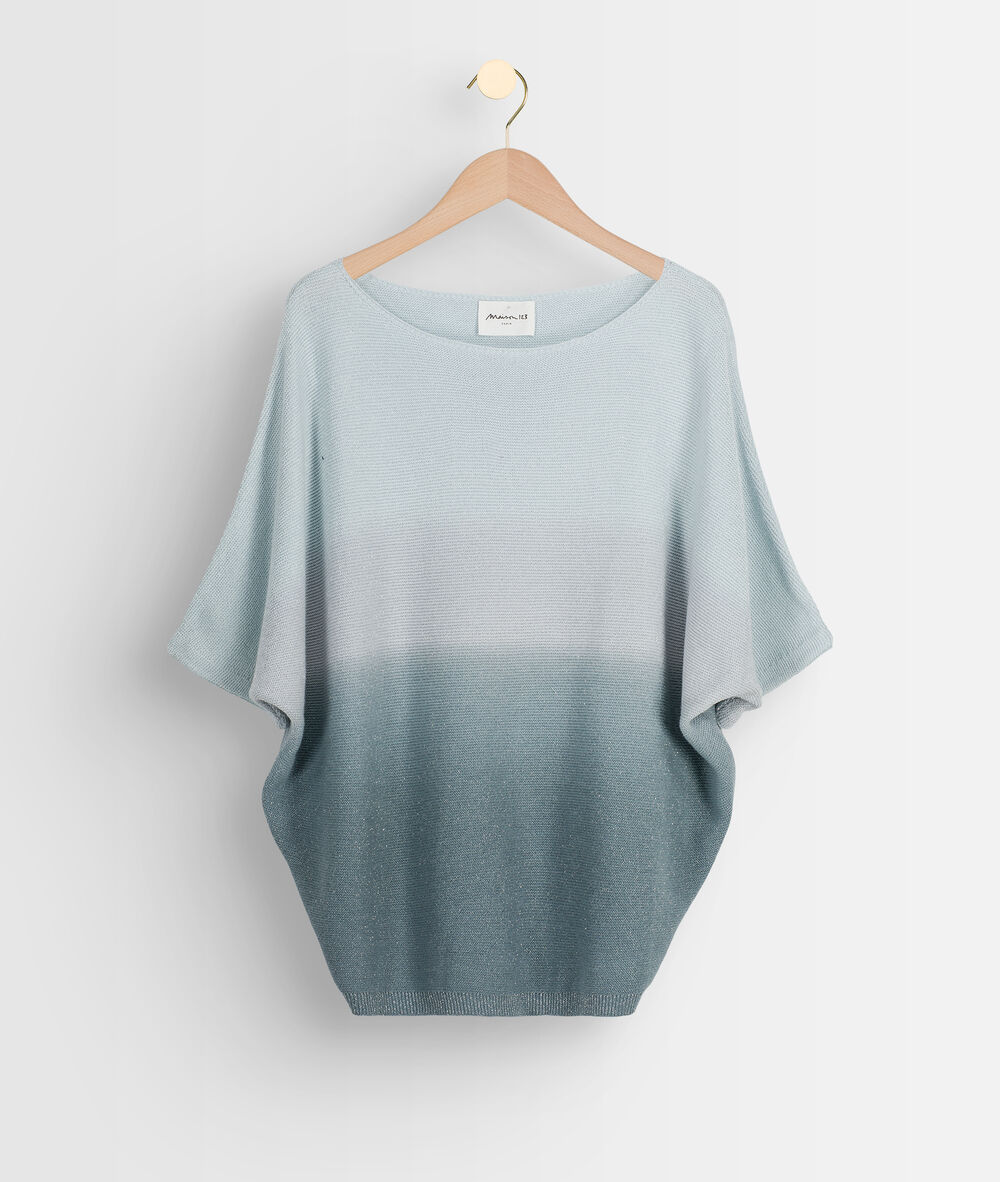 Pull fin bleu dégradé ashley bleu.