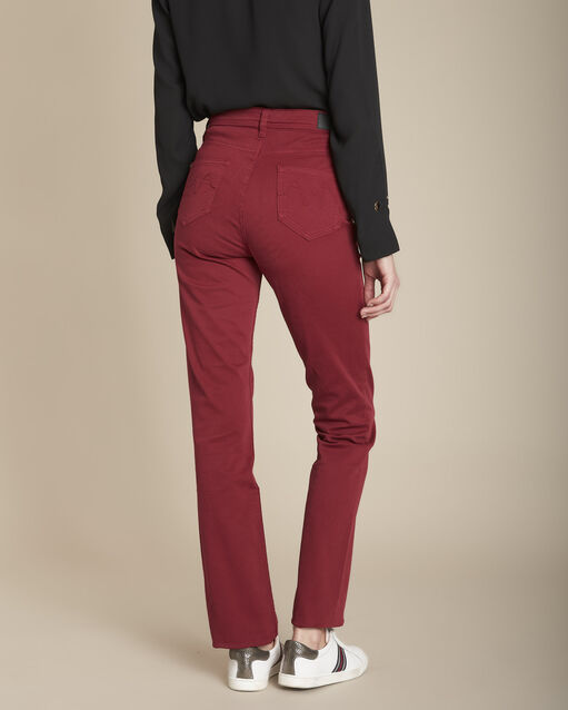 L'original 123 jean droit grenat sonia grenat.