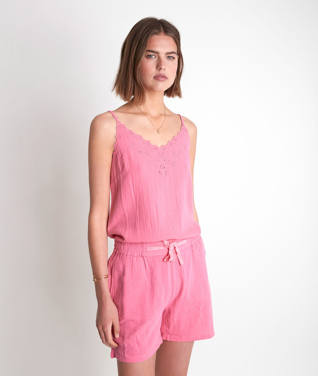 Top en coton fraise Tasmani | 1-2-3 Top en coton fraise Tasmani PhotoZ | 1-2-3
