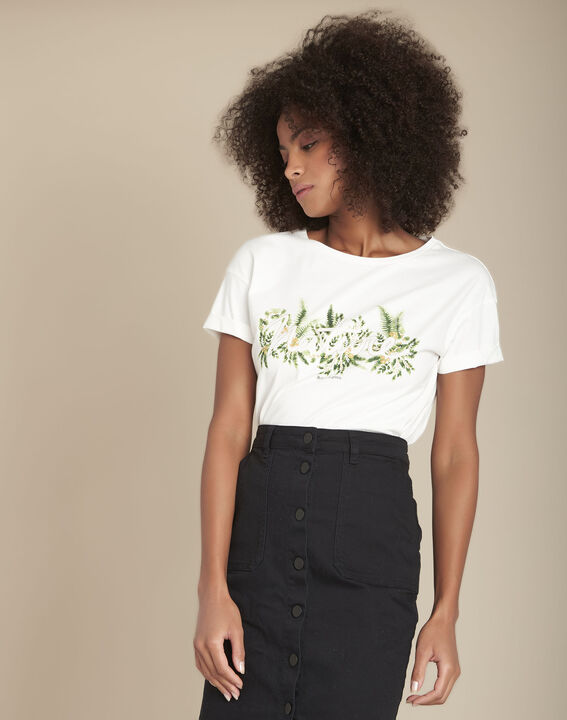 Tee-shirt sérigraphié en coton biologique Canelle | 1-2-3 Tee-shirt sérigraphié en coton biologique Canelle PhotoZ | 1-2-3