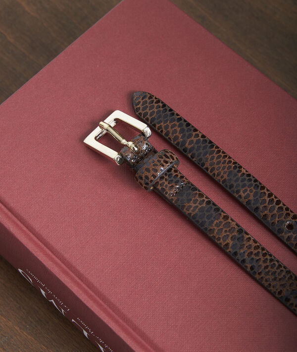 Ceinture en cuir effet python Alia | 1-2-3 Ceinture en cuir effet python Alia PhotoZ | 1-2-3