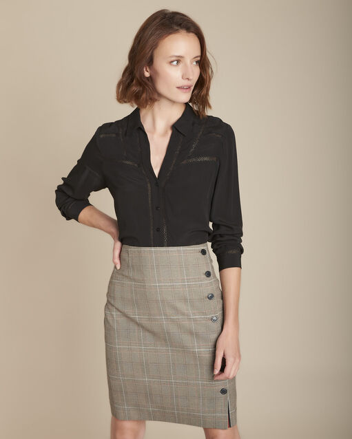 Schwarze Spitzenbluse Madisson (1) - Maison 123