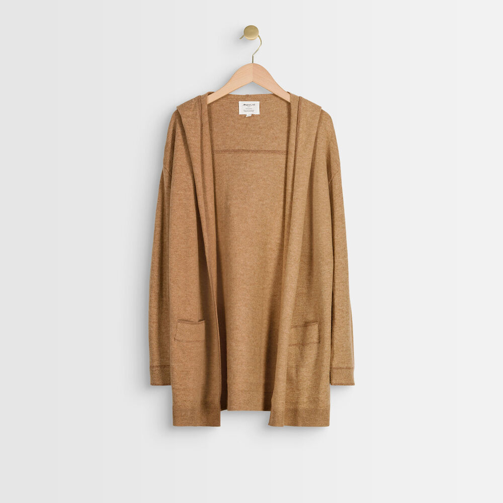 Gilet en laine et cachemire ruth havane.