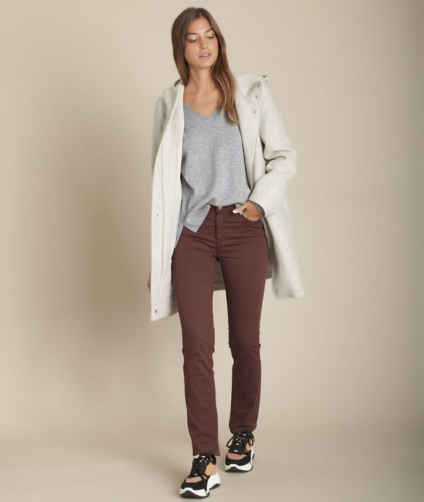 Pull en laine et cachemire gris chiné Figuier | 1-2-3 Pull en laine et cachemire gris chiné Figuier PhotoZ | 1-2-3