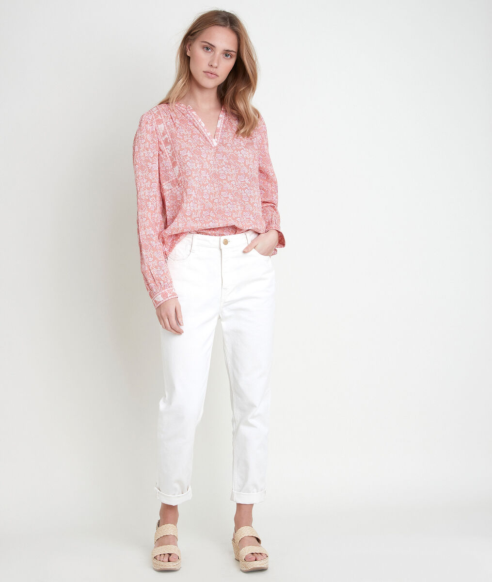 Blouse rose imprimé fleuri Tippi | 1-2-3 Blouse rose imprimé fleuri Tippi PhotoZ | 1-2-3