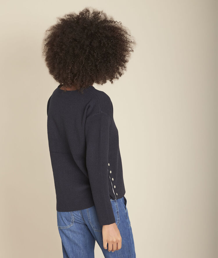 Pull marine avec logo fidji marine.