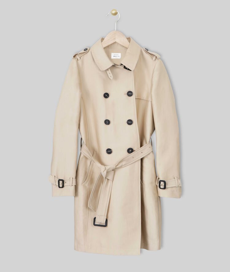 Trench havane double boutonnage quelynn camel.