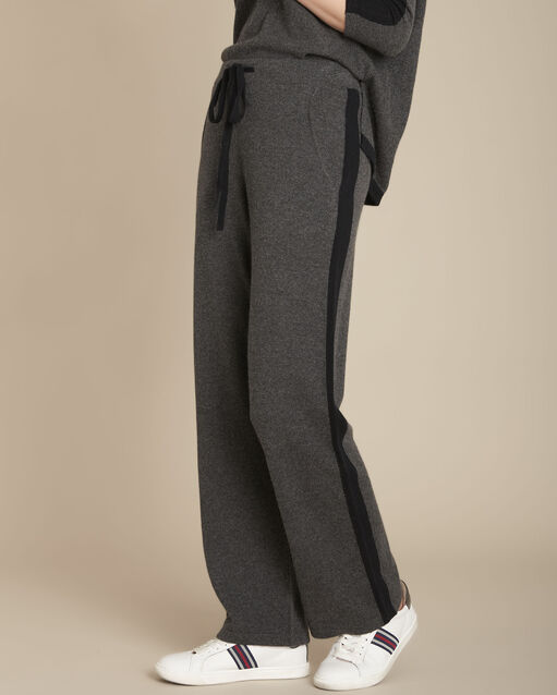 Pantalon en cachemire large anthracite Flashback (1) - Maison 123