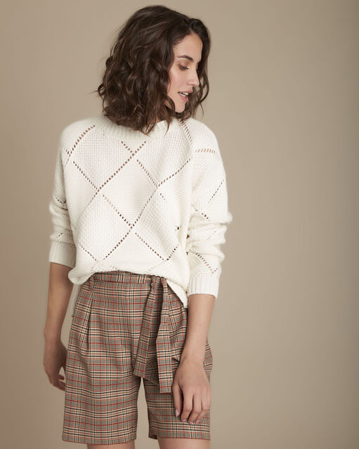 Strickpullover mit Lochmuster Fashion (2) - Maison 123