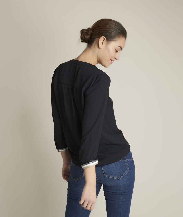 Blouse noire essaouira noir.