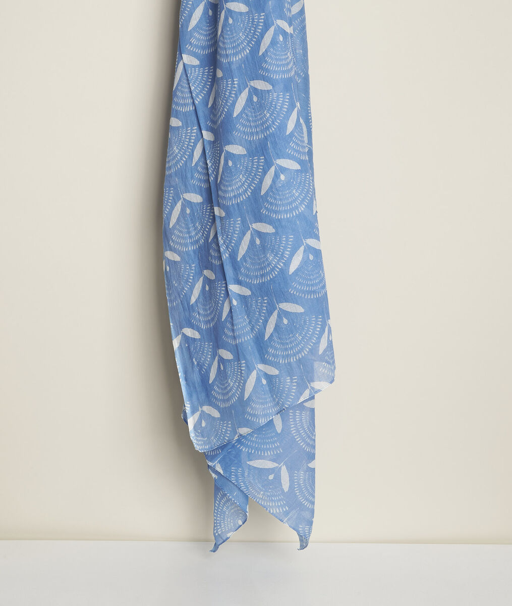 Foulard imprimé bleu Capucine | 1-2-3 Foulard imprimé bleu Capucine PhotoZ | 1-2-3