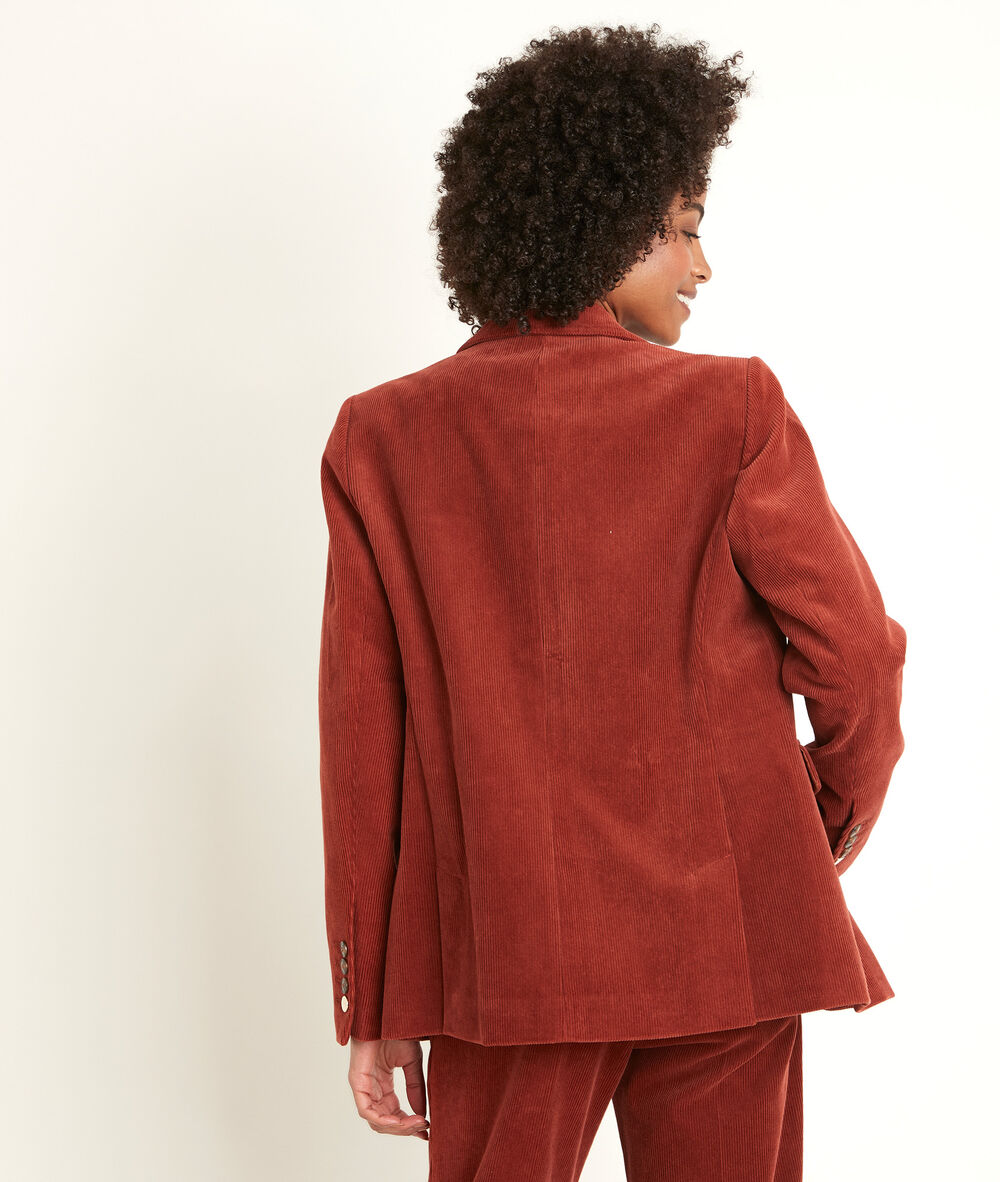 Veste en velours tamima cannelle.