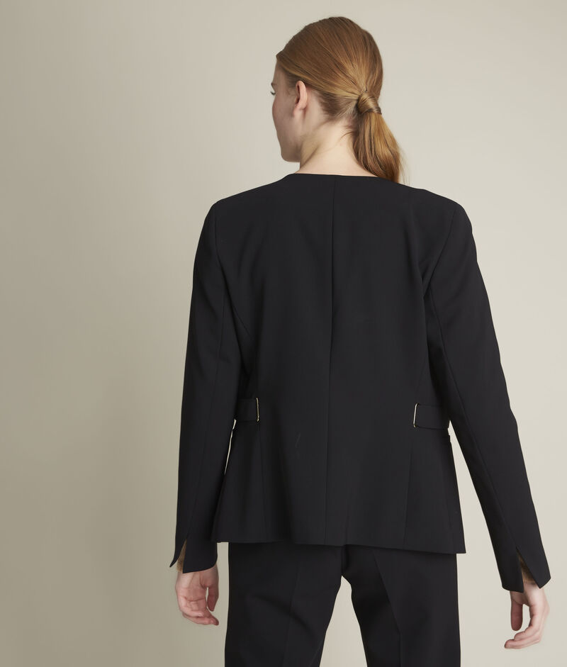 Veste en microfibre noire beatrice noir.