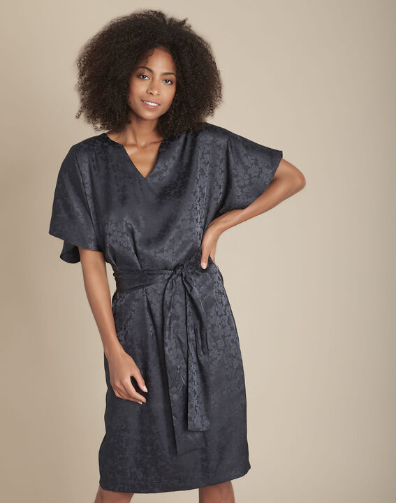 Robe jacquard ceinturée Romy | 1-2-3 Robe jacquard ceinturée Romy PhotoZ | 1-2-3