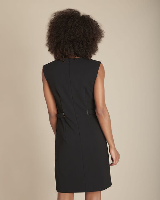 Robe en microfibre noire idem noir.