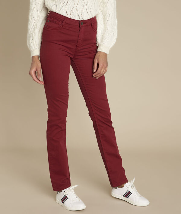 L'Iconique 123: droit satin de coton merlot Sarah | 1-2-3 L'Iconique 123: droit satin de coton merlot Sarah PhotoZ | 1-2-3