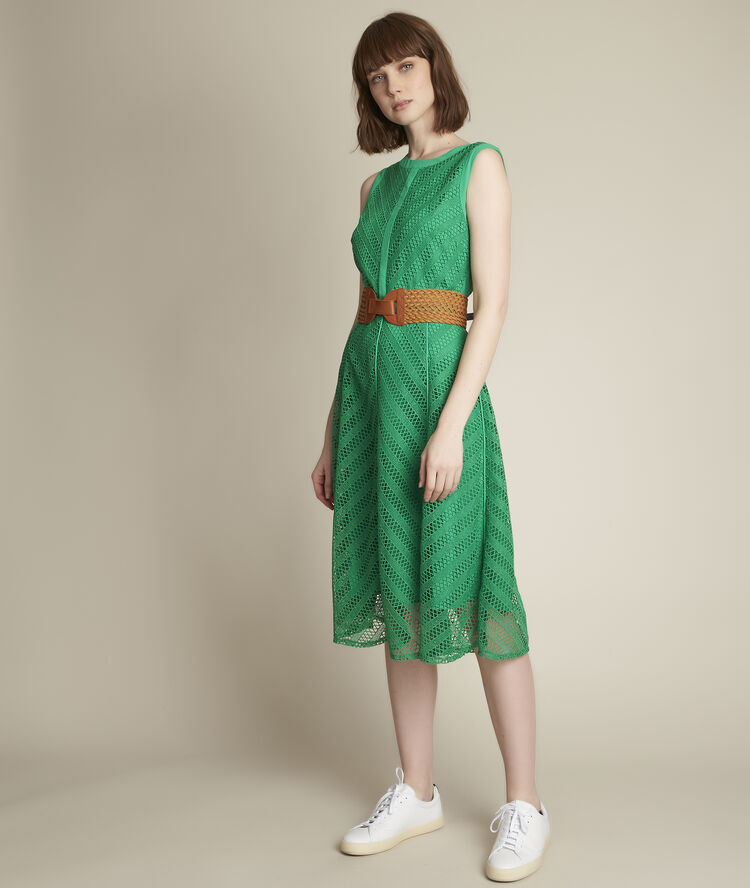 Robe en dentelle graphique oryane prairie.