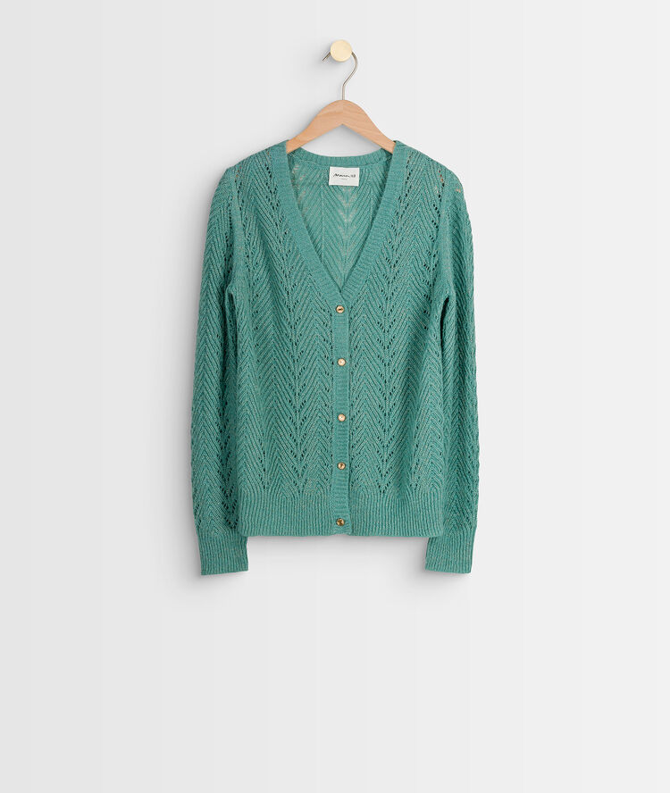 Gilet ajouré brillant jade robbie jade.