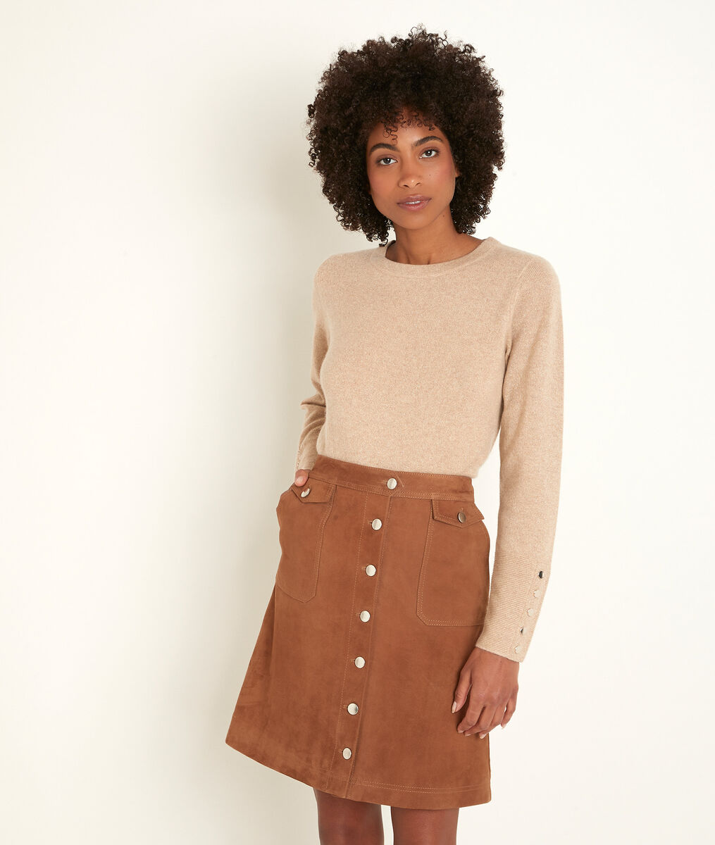 Pull en cachemire camel River | 1-2-3 Pull en cachemire camel River PhotoZ | 1-2-3