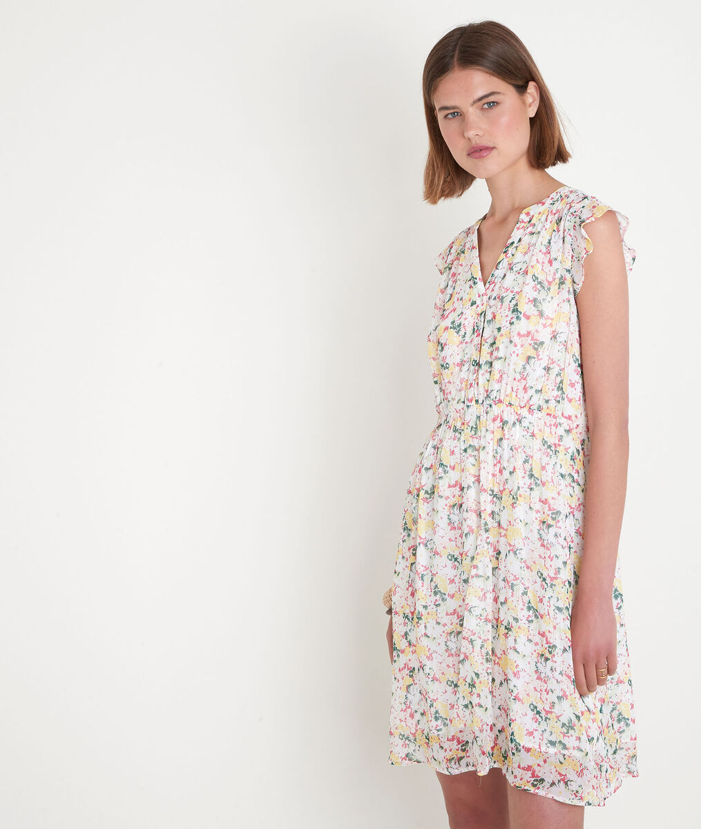 Robe courte imprimée multicolore Samy | 1-2-3 Robe courte imprimée multicolore Samy PhotoZ | 1-2-3