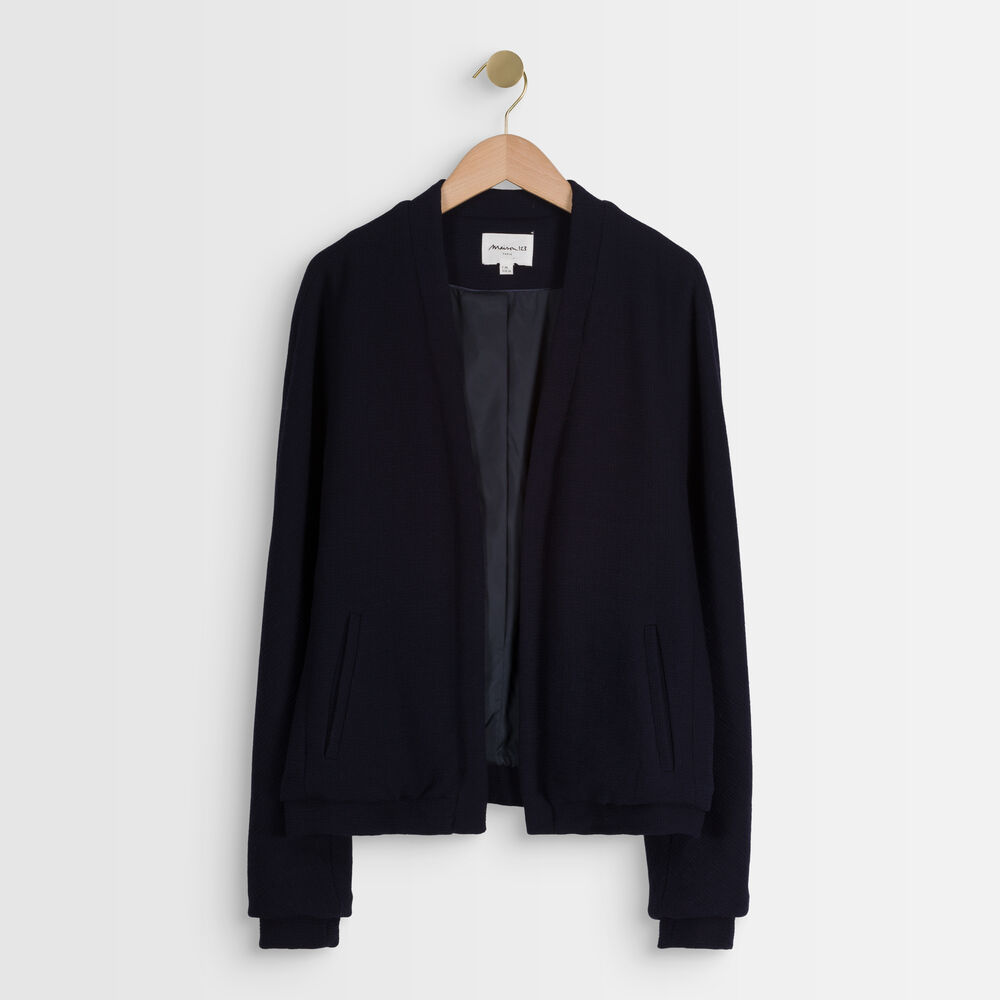Veste gaufrée marine pia marine.