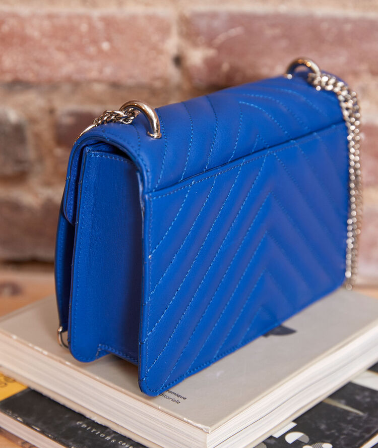 Le mini 123 matelassé bleu klein bleu klein.