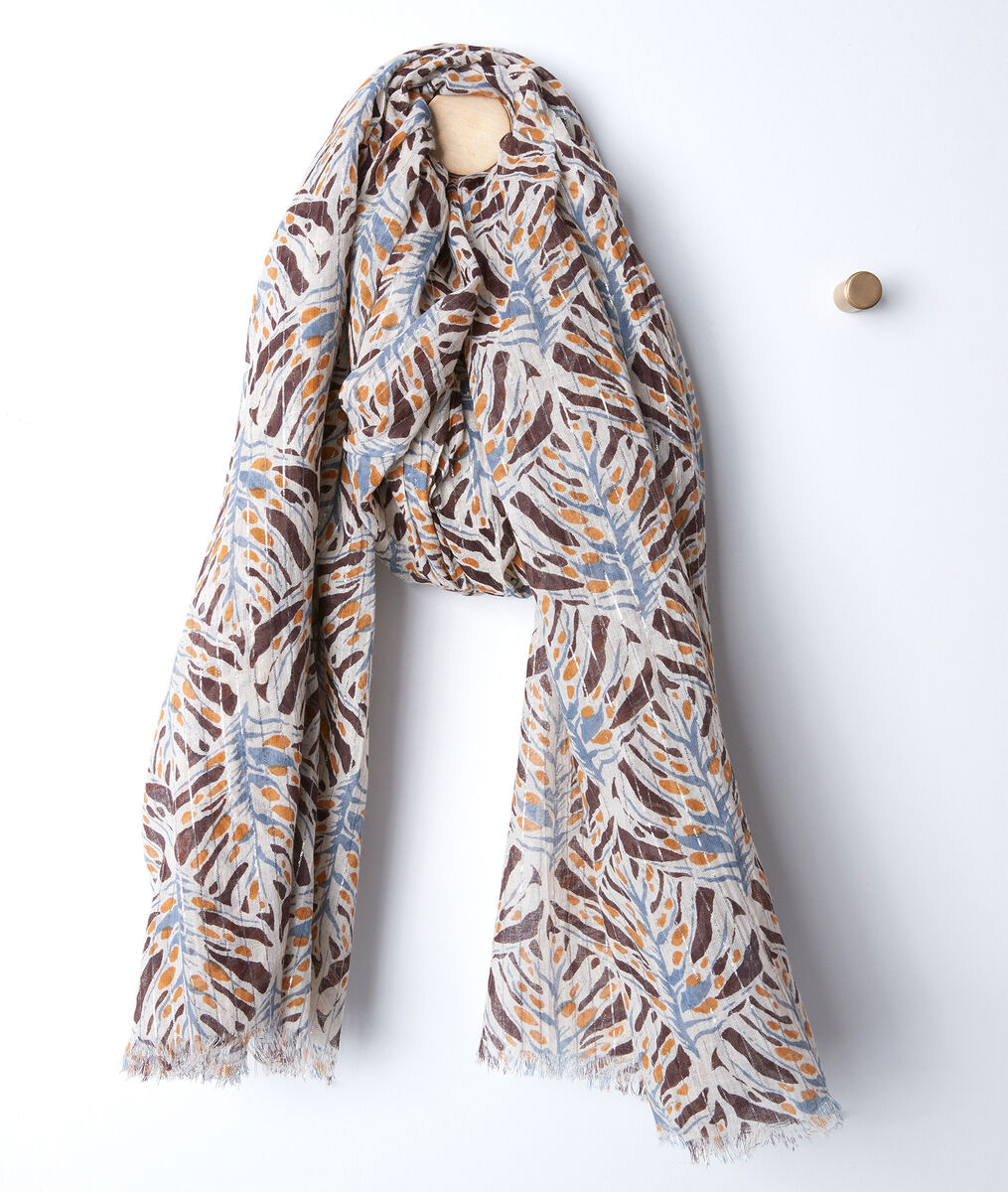 Foulard en coton imprimé Brian | 1-2-3 Foulard en coton imprimé Brian PhotoZ | 1-2-3