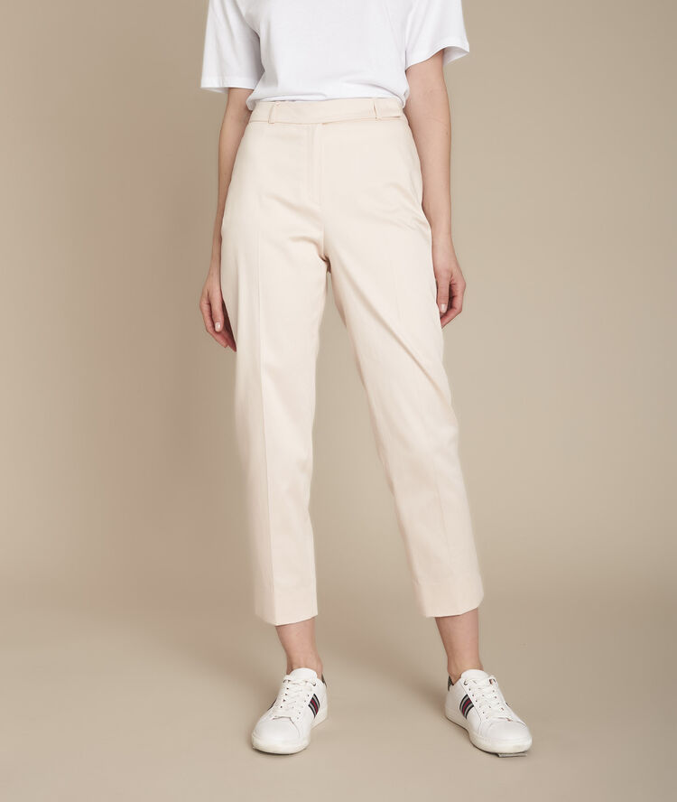 Matte sigaretbroek rubis poudre.