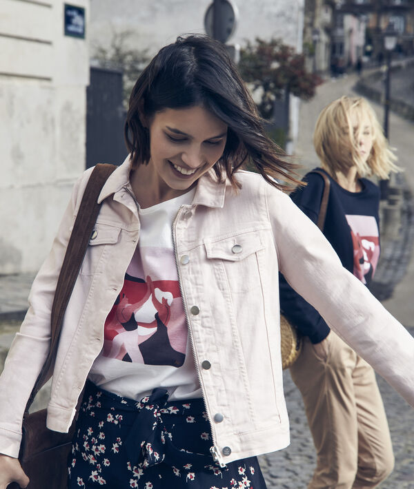 T-Shirt ecru Mujer Internationaler Frauentag | 1-2-3 T-Shirt ecru Mujer Internationaler Frauentag PhotoZ | 1-2-3
