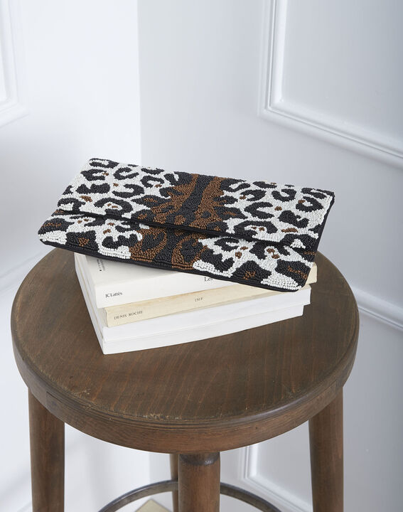 Pochette imprimé animal perlée Ugoline | 1-2-3 Pochette imprimé animal perlée Ugoline PhotoZ | 1-2-3