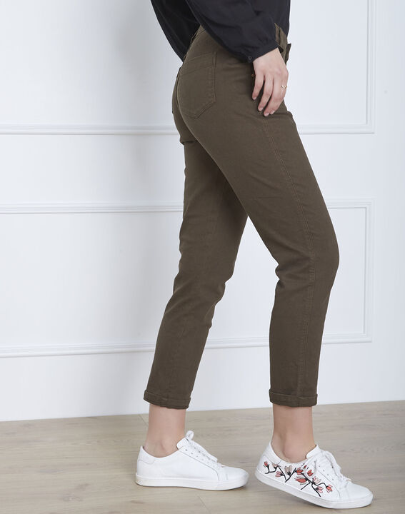 Jean kaki boyfriend 7/8e Coconut | 1-2-3 Jean kaki boyfriend 7/8e Coconut PhotoZ | 1-2-3