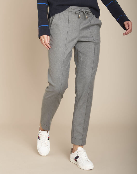 Pantalon jogging gris chiné Envol | 1-2-3 Pantalon jogging gris chiné Envol PhotoZ | 1-2-3